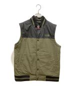 THE NORTH FACEザ ノース フェイス）の古着「TRANSBAY中綿ベスト」｜カーキ×ブラック