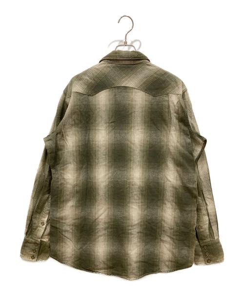 LEE（リー）LEE (リー) オンブレチェックチェックシャツ カーキ サイズ:SIZE XLの古着・服飾アイテム