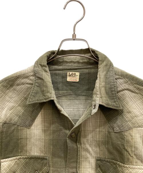 LEE（リー）LEE (リー) オンブレチェックチェックシャツ カーキ サイズ:SIZE XLの古着・服飾アイテム