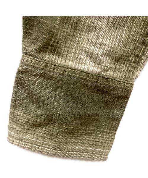 LEE（リー）LEE (リー) オンブレチェックチェックシャツ カーキ サイズ:SIZE XLの古着・服飾アイテム