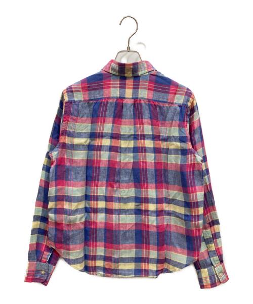 RALPH LAUREN（ラルフローレン）RALPH LAUREN (ラルフローレン) チェックリネンシャツ マルチカラー サイズ:SIZE Mの古着・服飾アイテム
