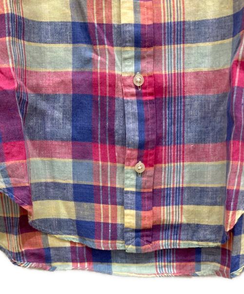RALPH LAUREN（ラルフローレン）RALPH LAUREN (ラルフローレン) チェックリネンシャツ マルチカラー サイズ:SIZE Mの古着・服飾アイテム