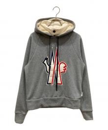 MONCLER（モンクレール）の古着「ロゴ刺繍プルオーバーパーカー」｜グレー