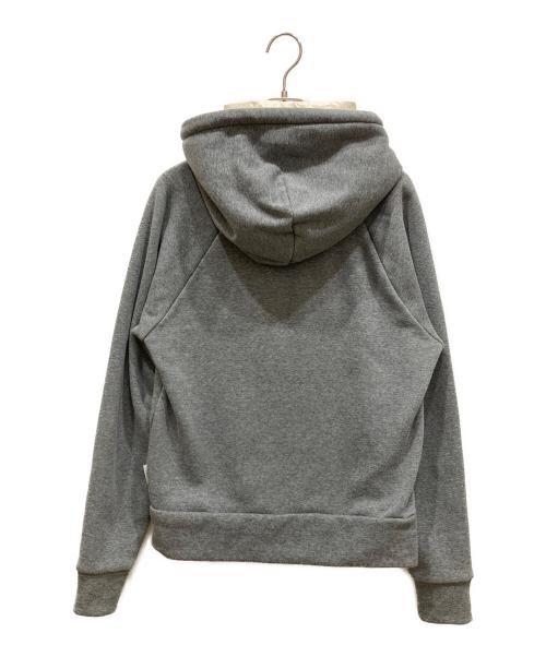 MONCLER（モンクレール）MONCLER (モンクレール) ロゴ刺繍プルオーバーパーカー グレー サイズ:SIZE Sの古着・服飾アイテム