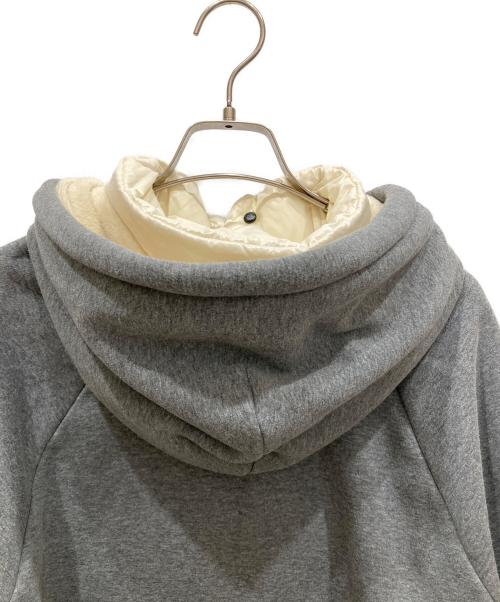 MONCLER（モンクレール）MONCLER (モンクレール) ロゴ刺繍プルオーバーパーカー グレー サイズ:SIZE Sの古着・服飾アイテム