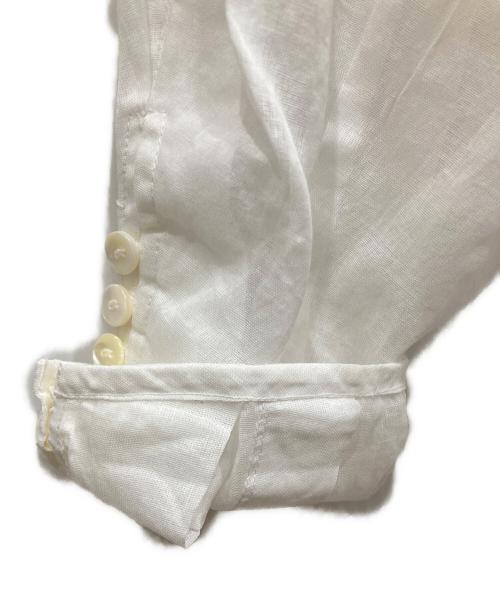 ne quittez pas（ヌキテパ）ne quittez pas (ヌキテパ) コットンオーガンジーフリルカラーブラウス ホワイト サイズ:不明の古着・服飾アイテム