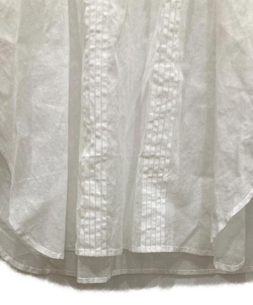 ne quittez pas（ヌキテパ）ne quittez pas (ヌキテパ) コットンオーガンジーフリルカラーブラウス ホワイト サイズ:不明の古着・服飾アイテム