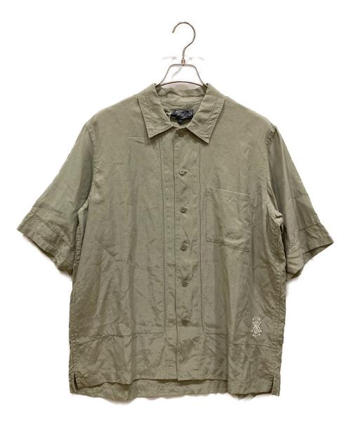 KITH（キス）KITH (キス) 25SS リネンリヨセルオープンカラーシャツ カーキ サイズ:SIZE L 未使用品の古着・服飾アイテム