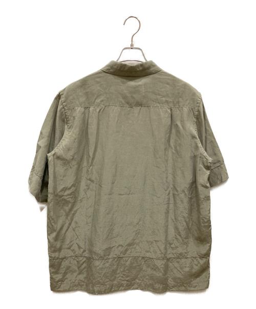KITH（キス）KITH (キス) 25SS リネンリヨセルオープンカラーシャツ カーキ サイズ:SIZE L 未使用品の古着・服飾アイテム