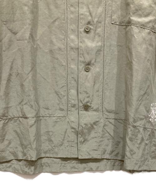 KITH（キス）KITH (キス) 25SS リネンリヨセルオープンカラーシャツ カーキ サイズ:SIZE L 未使用品の古着・服飾アイテム