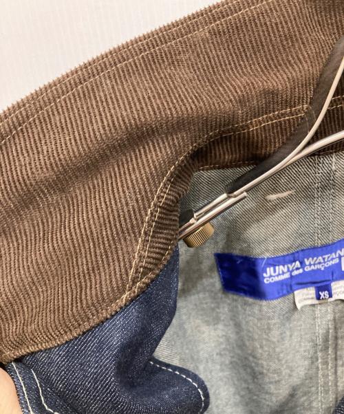 JUNYA WATANABE COMME des GARCONS（(ジュンヤワタナベ コムデギャルソン）JUNYA WATANABE COMME des GARÇONS ((ジュンヤワタナベ コムデギャルソン) 切替デニムカバーオール インディゴ サイズ:SIZE XSの古着・服飾アイテム