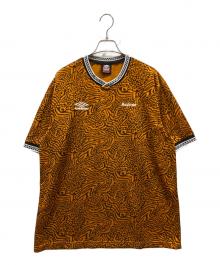 SUPREME×UMBRO（シュプリーム×アンブロ）の古着「Jacquard Animal Print Soccer Jersey」｜オレンジ