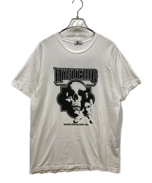 Hysteric Glamour（ヒステリックグラマー）Hysteric Glamour (ヒステリックグラマー) ROCKING HEAVILY pt T-SH ホワイト サイズ:SIZE Lの古着・服飾アイテム