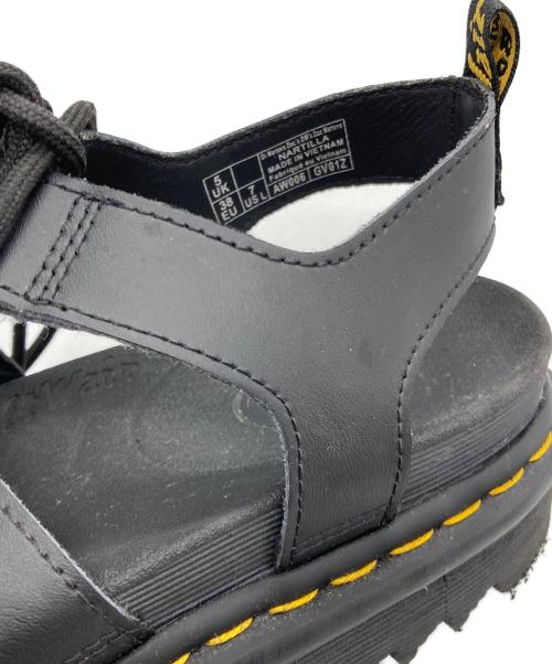 Dr.Martens（ドクターマーチン）Dr.Martens (ドクターマーチン) レースアップサンダル ブラック サイズ:UK5の古着・服飾アイテム