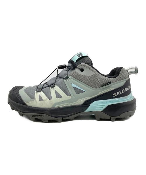SALOMON（サロモン）SALOMON (サロモン) X ULTRA 360 GORE-TEX ブラック×スカイブルー サイズ:24.5cmの古着・服飾アイテム