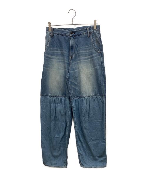 Hysteric Glamour（ヒステリックグラマー）Hysteric Glamour (ヒステリックグラマー) ギャザーデニムパンツ インディゴ サイズ:SIZE Mの古着・服飾アイテム
