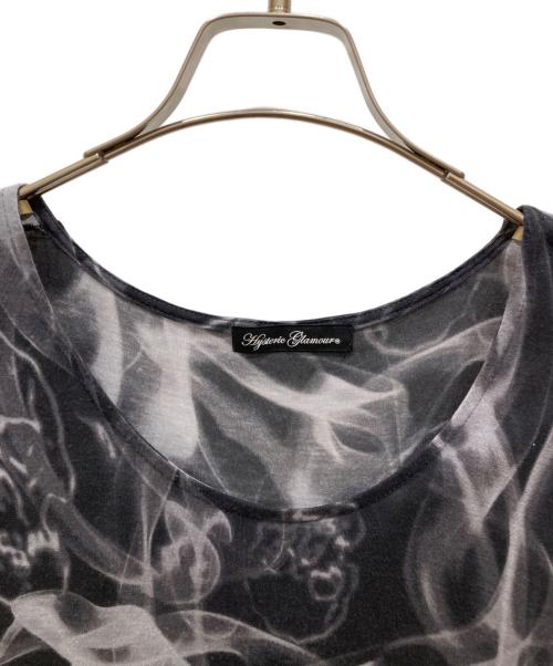 Hysteric Glamour（ヒステリックグラマー）Hysteric Glamour (ヒステリックグラマー) 00’Sリネンシルク混総柄ワンピース グレー サイズ:SIZE Freeの古着・服飾アイテム