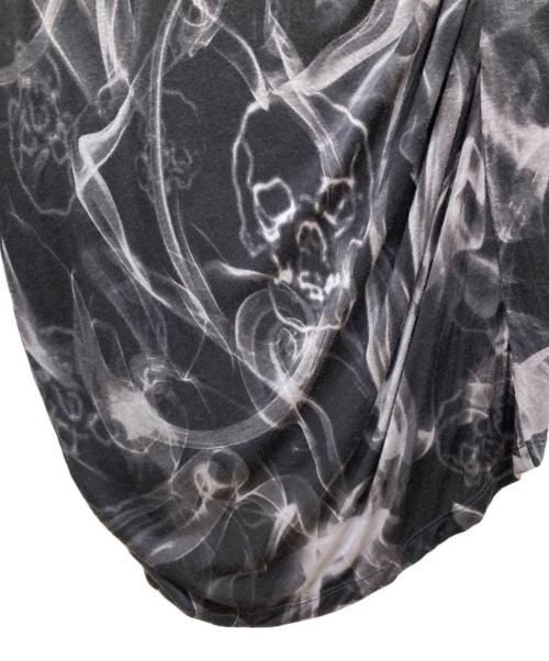 Hysteric Glamour（ヒステリックグラマー）Hysteric Glamour (ヒステリックグラマー) 00’Sリネンシルク混総柄ワンピース グレー サイズ:SIZE Freeの古着・服飾アイテム