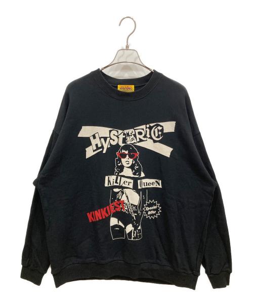 Hysteric Glamour（ヒステリックグラマー）Hysteric Glamour (ヒステリックグラマー) SPECIAL OFFER オーバーサイズスウェット ブラック サイズ:SIZE Freeの古着・服飾アイテム