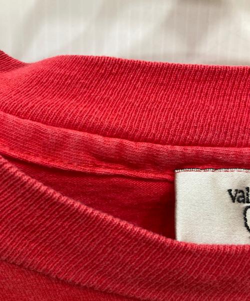 VALENTINO（ヴァレンティノ）VALENTINO (ヴァレンティノ) ロゴ刺繍 Tシャツ レッド サイズ:不明の古着・服飾アイテム