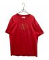 VALENTINO（ヴァレンティノ）の古着「ロゴ刺繍 Tシャツ」｜レッド