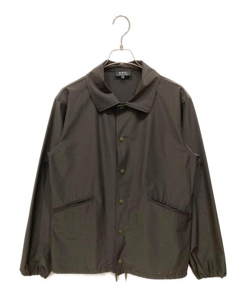 A.P.C.（アーペーセー）A.P.C. (アーペーセー) 刺繍コーチジャケット カーキ サイズ:SIZE Mの古着・服飾アイテム