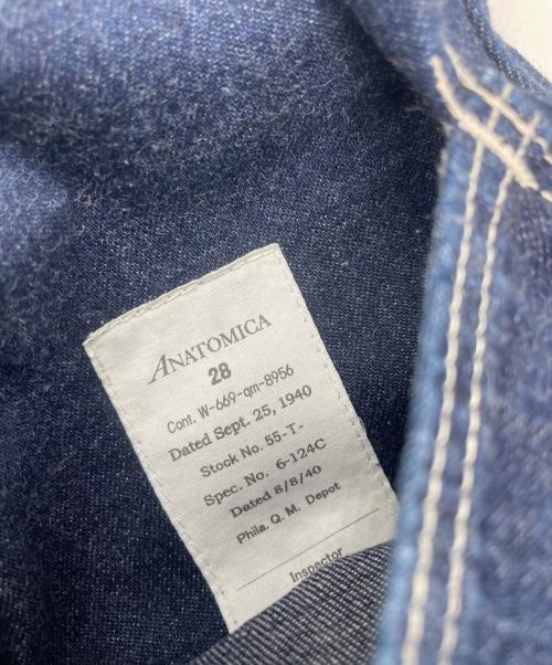 ANATOMICA（アナトミカ）ANATOMICA (アナトミカ) 1940 Dungarees Pants インディゴ サイズ:SIZE 28の古着・服飾アイテム