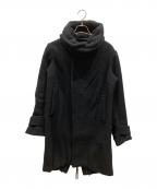 nude:MASAHIKO MARUYAMAヌード：マサヒコマルヤマ）の古着「wool hooded coat」｜ブラック