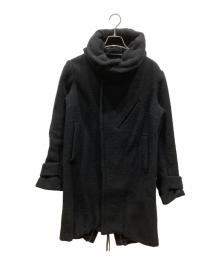 nude:MASAHIKO MARUYAMA（ヌード：マサヒコマルヤマ）の古着「wool hooded coat」｜ブラック