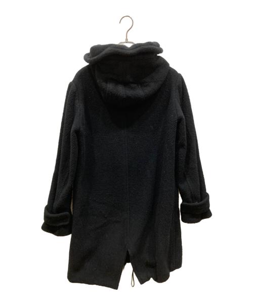 nude:MASAHIKO MARUYAMA（ヌード：マサヒコマルヤマ）nude:MASAHIKO MARUYAMA (ヌード：マサヒコマルヤマ) wool hooded coat ブラック サイズ:SIZE 40の古着・服飾アイテム