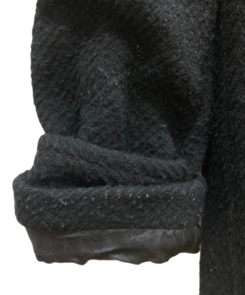 nude:MASAHIKO MARUYAMA（ヌード：マサヒコマルヤマ）nude:MASAHIKO MARUYAMA (ヌード：マサヒコマルヤマ) wool hooded coat ブラック サイズ:SIZE 40の古着・服飾アイテム