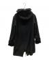 nude:MASAHIKO MARUYAMA (ヌード：マサヒコマルヤマ) wool hooded coat ブラック サイズ:SIZE 40：12000円