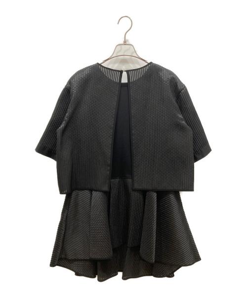 LE PHIL（ル フィル）LE PHIL (ル フィル) セットアップ シアーボーダー ブラウス ブラック サイズ:SIZE Freeの古着・服飾アイテム