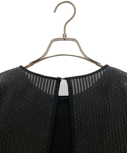 LE PHIL（ル フィル）LE PHIL (ル フィル) セットアップ シアーボーダー ブラウス ブラック サイズ:SIZE Freeの古着・服飾アイテム