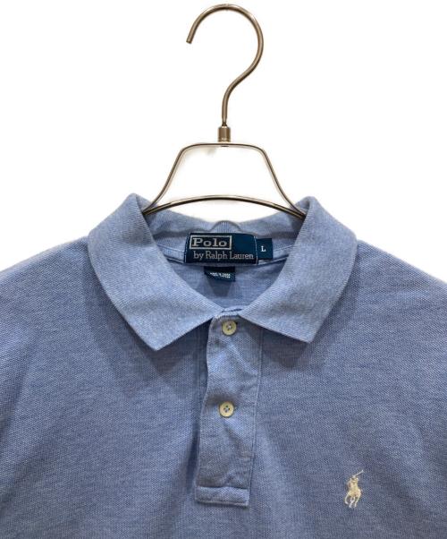 POLO RALPH LAUREN（ポロ・ラルフローレン）POLO RALPH LAUREN (ポロ・ラルフローレン) ポロシャツ ブルー サイズ:SIZE Lの古着・服飾アイテム
