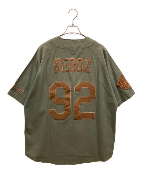 KEBOZ（ケボズ）KEBOZ (ケボズ) ICON CLASSIC BASEBALL JERSEY カーキ サイズ:SIZE Mの古着・服飾アイテム
