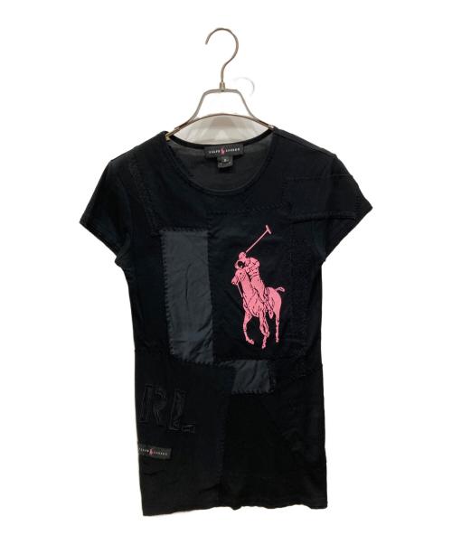 RALPH LAUREN（ラルフローレン）RALPH LAUREN (ラルフローレン) リメイクビックポニーTシャツ ブラック サイズ:SIZE Mの古着・服飾アイテム