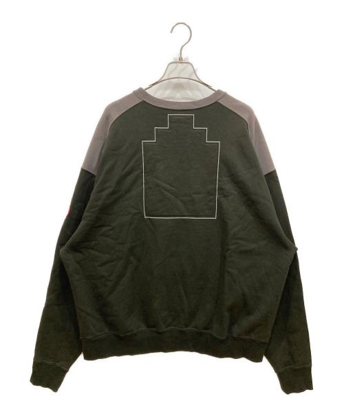 C.E（シーイー）C.E (シーイー) PANEL SHOULDER CREW NECK #BLACK オリーブ サイズ:SIZE XLの古着・服飾アイテム