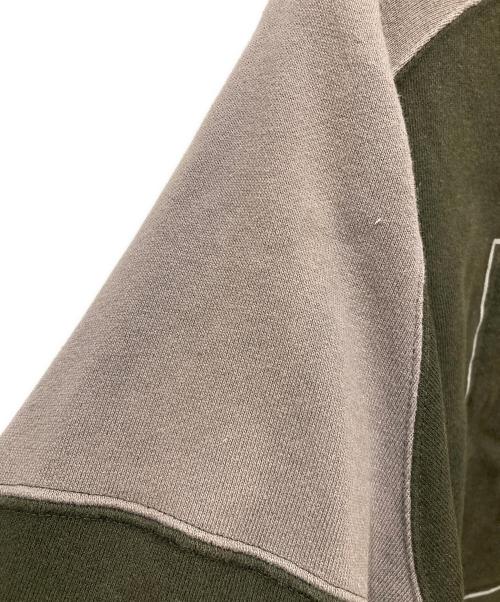 C.E（シーイー）C.E (シーイー) PANEL SHOULDER CREW NECK #BLACK オリーブ サイズ:SIZE XLの古着・服飾アイテム