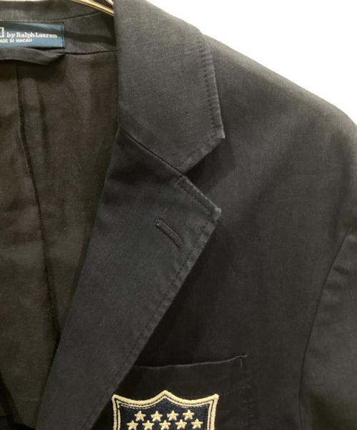 POLO RALPH LAUREN（ポロ・ラルフローレン）POLO RALPH LAUREN (ポロ・ラルフローレン) リネン混ブレザー ネイビー サイズ:SIZE 38Rの古着・服飾アイテム