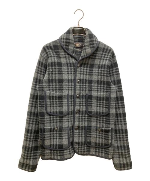RRL（ダブルアールエル）RRL (ダブルアールエル) チェックマッキーノジャケット グレー×ブラック サイズ:SIZE Sの古着・服飾アイテム