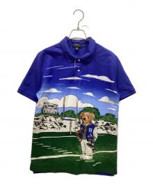 POLO RALPH LAUREN（ポロ・ラルフローレン）の古着「ポロベアポロシャツ」｜ブルー