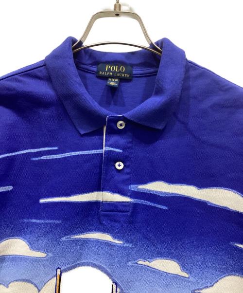 POLO RALPH LAUREN（ポロ・ラルフローレン）POLO RALPH LAUREN (ポロ・ラルフローレン) ポロベアポロシャツ ブルー サイズ:XLの古着・服飾アイテム