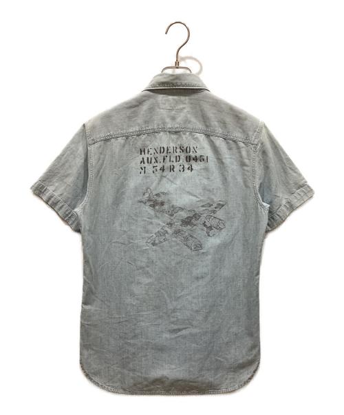 RRL（ダブルアールエル）RRL (ダブルアールエル) 半袖デニムシャツ インディゴ サイズ:XSの古着・服飾アイテム
