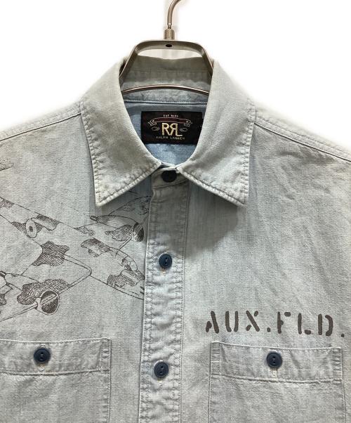 RRL（ダブルアールエル）RRL (ダブルアールエル) 半袖デニムシャツ インディゴ サイズ:XSの古着・服飾アイテム