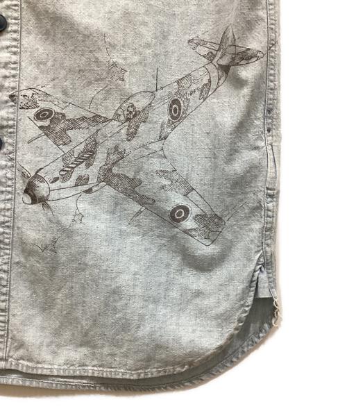 RRL（ダブルアールエル）RRL (ダブルアールエル) 半袖デニムシャツ インディゴ サイズ:XSの古着・服飾アイテム