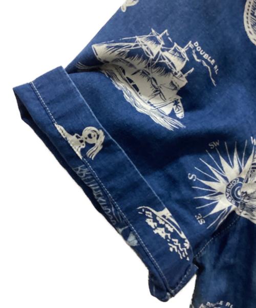 RRL（ダブルアールエル）RRL (ダブルアールエル) インディゴノーティカルキャンプシャツ ネイビー サイズ:Sの古着・服飾アイテム
