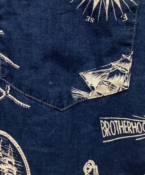 RRL（ダブルアールエル）RRL (ダブルアールエル) インディゴノーティカルキャンプシャツ ネイビー サイズ:Sの古着・服飾アイテム