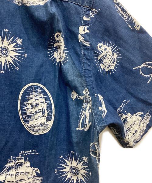 RRL（ダブルアールエル）RRL (ダブルアールエル) インディゴノーティカルキャンプシャツ ネイビー サイズ:Sの古着・服飾アイテム
