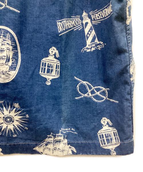 RRL（ダブルアールエル）RRL (ダブルアールエル) インディゴノーティカルキャンプシャツ ネイビー サイズ:Sの古着・服飾アイテム